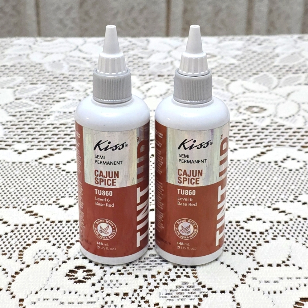 New 2 KISS Tint Up Semi Permanent Hair Color Cajun Spice Base Red TU860 Level 6